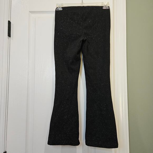 Cat & Jack Girl's Size Medium (8) Pull-On Black Sparkle‎ Flare Ponte Pants - Picture 3 of 3